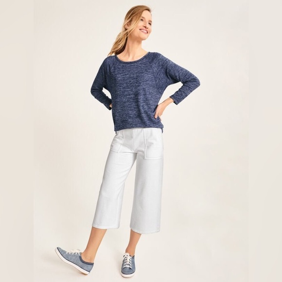T by Talbots TWIST BACK HEATHERED PULLOVER XL - Picture 1 of 12